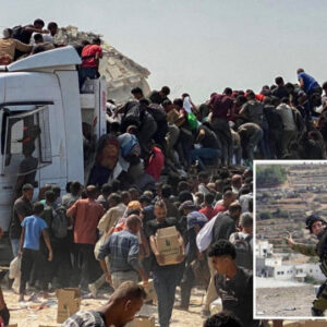 Filistin topraklarını gasbeden İsrail insani yardımları çalan hırsız gruplarını koruyor